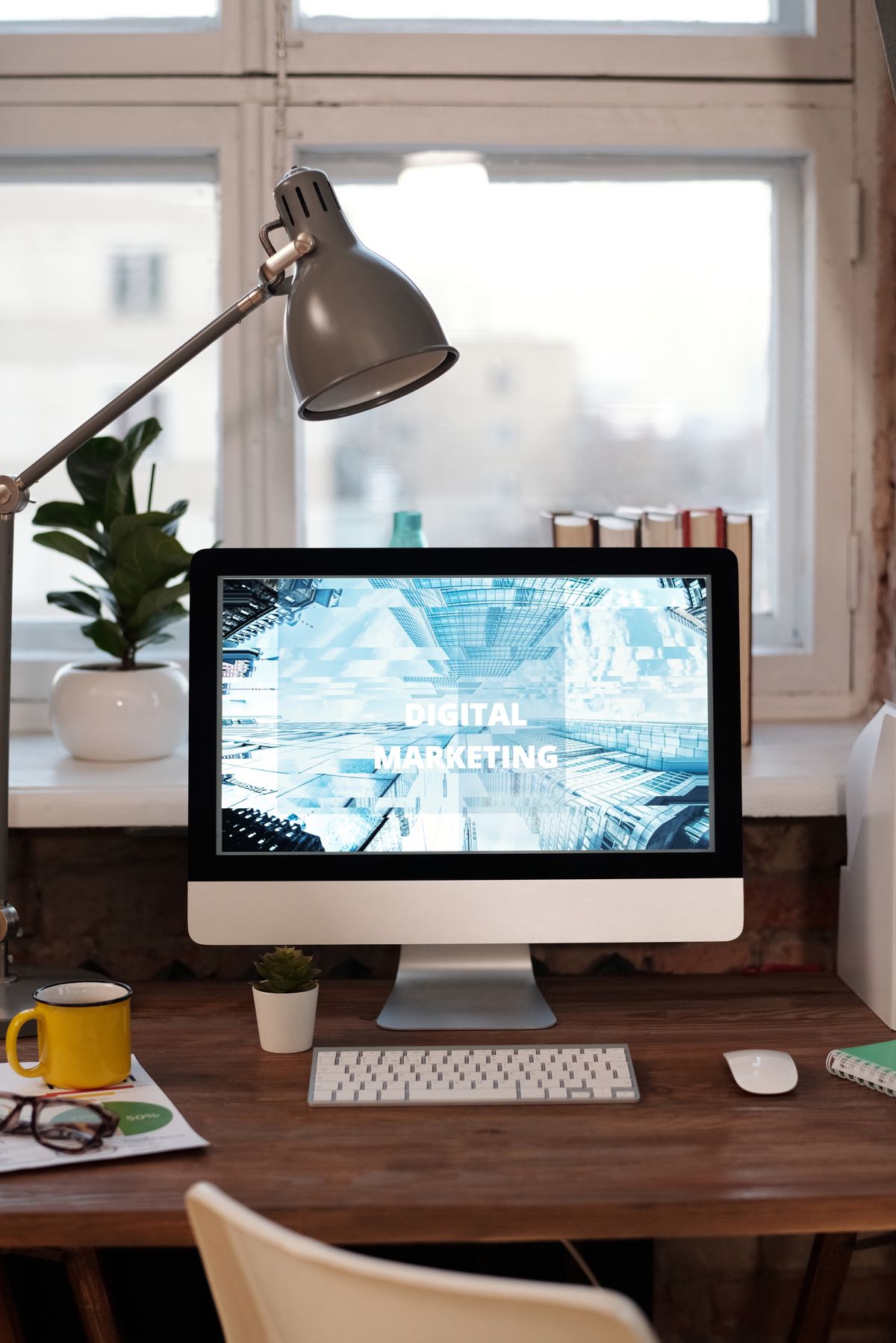 Admin desk setup